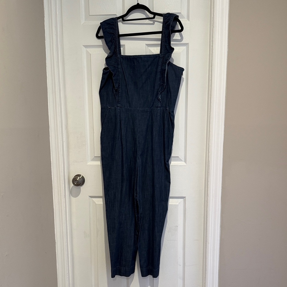 NWT GAP Dark Blue Denim Jumpsuit